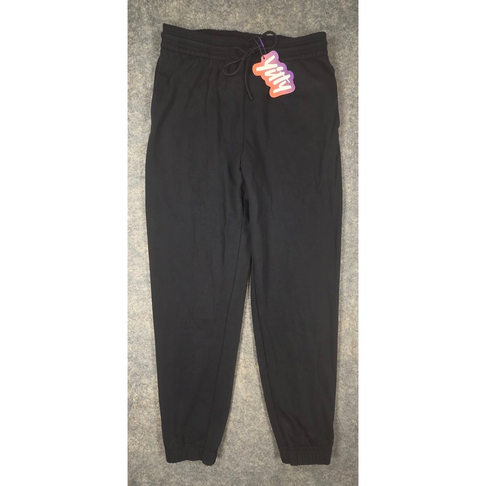 Yitty Everyday Terry Jogger Iconic Black PT2500639-1855-35800 Size M NWT